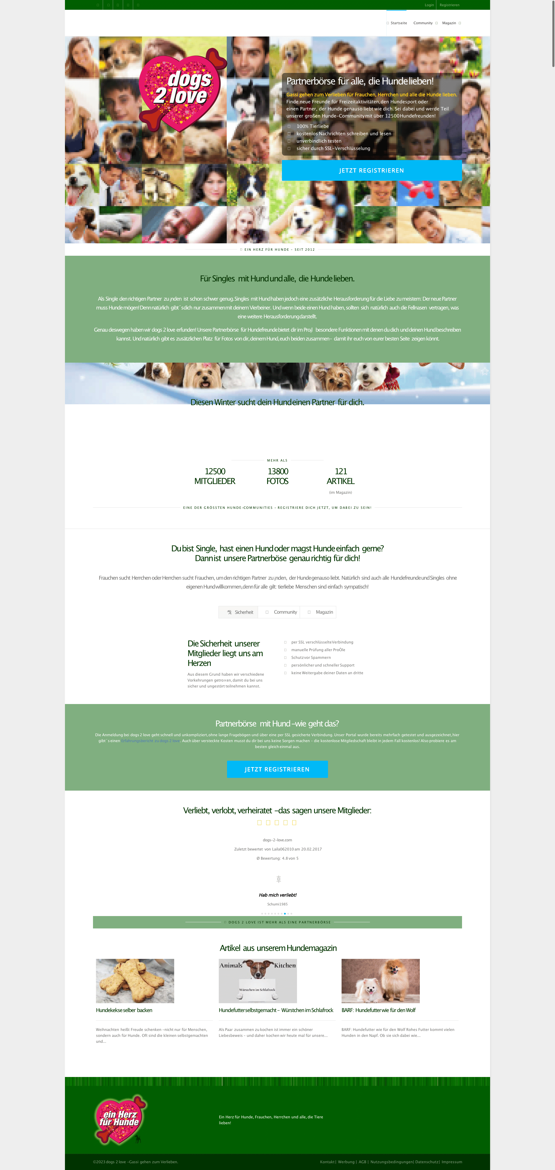 dogs 2 love | Website | Website-Pro