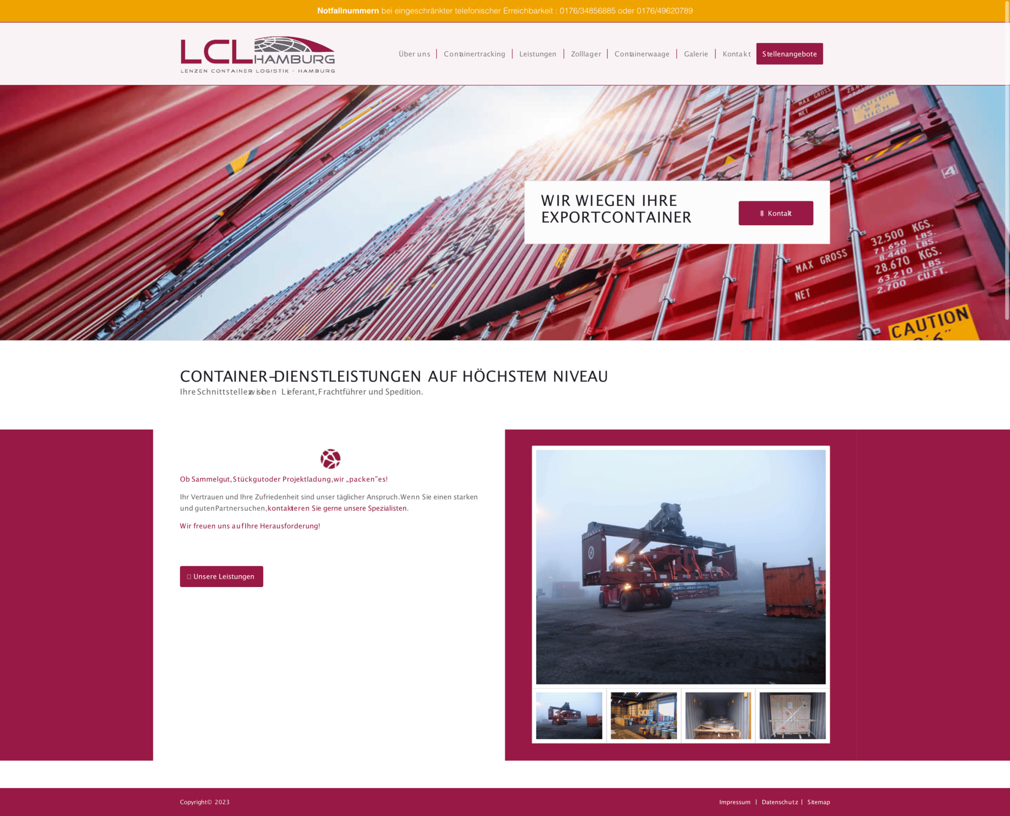 LCL Hamburg | Website | Microsite